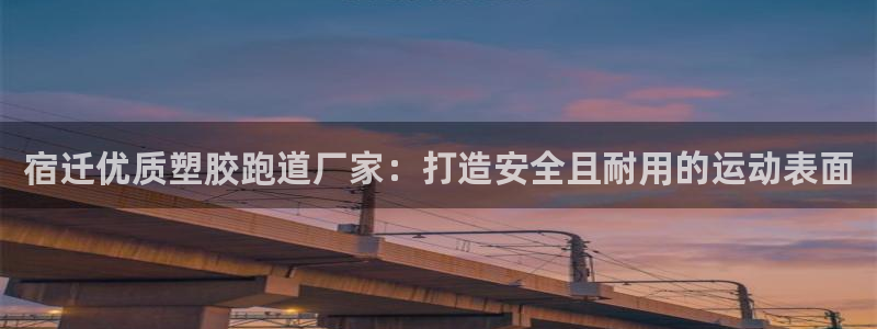 尊龙app怎么样：宿迁优质塑胶跑道厂家：打造安全且耐用的运动表面